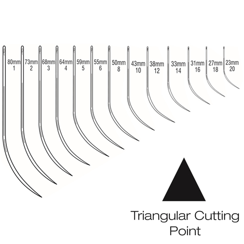Suture Needles - Half Curved Triangular Cutting